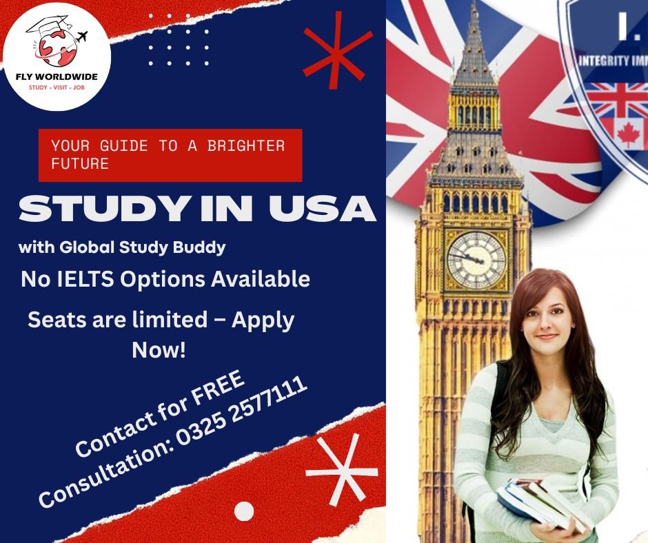 Study in the USA with Global Study Buddy! 2025 Pakistan